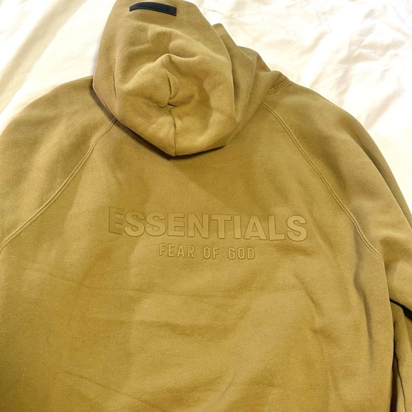 Essentials Fear of God Hoodie Tan - Picture 2 of 3